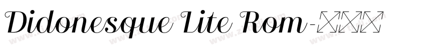 Didonesque Lite Rom字体转换